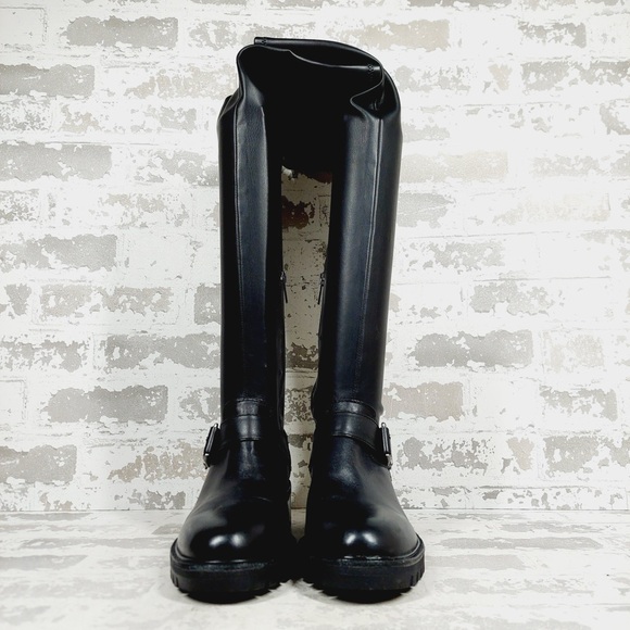 Black Knee-High Women's Boots - Picture 3 of 11